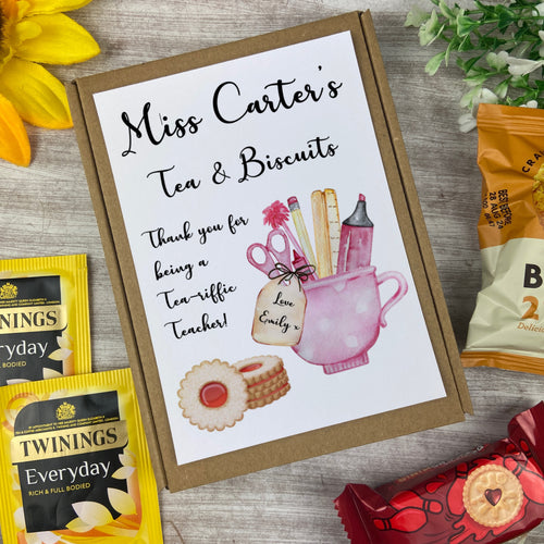 Teacher Mini Tea and Biscuits Box-The Persnickety Co