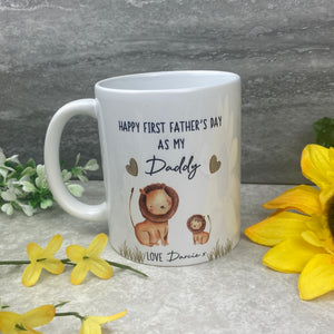 Personalised Father's Day Gift - Lion Mug and Coaster