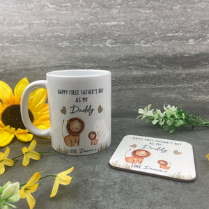 Personalised Father's Day Gift - Lion Mug and Coaster