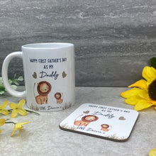 Load image into Gallery viewer, Personalised Father&#39;s Day Gift - Lion Mug and Coaster
