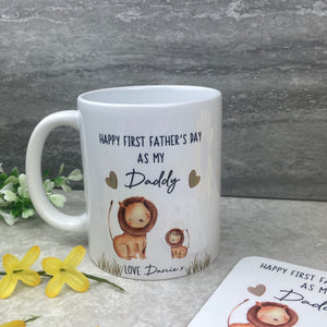 Personalised Father's Day Gift - Lion Mug and Coaster
