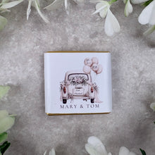 Load image into Gallery viewer, Personalised Floral Wedding Chocolate Neapolitans – Elegant Wedding Favours (30 Floral Designs)

