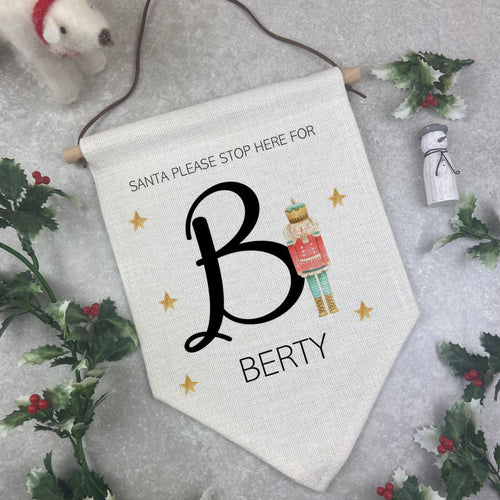 Personalised Santa Stop Here Sign - Nutcracker/ Ballerina-The Persnickety Co