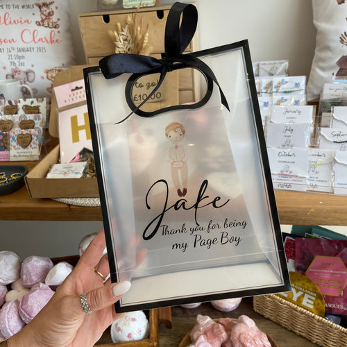 Personalised Page Boy Gift Bag-The Persnickety Co
