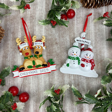 Load image into Gallery viewer, Countdown to Christmas Offer!! Couples Personalised Christmas Ornament
