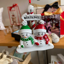 Load image into Gallery viewer, Countdown to Christmas Offer!! Couples Personalised Christmas Ornament
