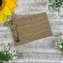 Load image into Gallery viewer, Crystal Keyring for Mum-The Persnickety Co
