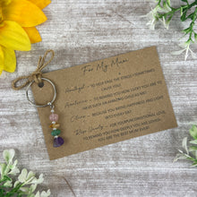 Load image into Gallery viewer, Crystal Keyring for Mum
