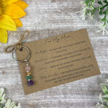 Load image into Gallery viewer, Crystal Keyring for Mum
