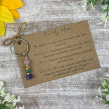 Load image into Gallery viewer, Crystal Keyring for Mum
