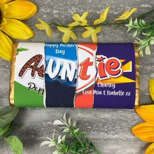 Happy Mother's Day Auntie Chocolate Bar
