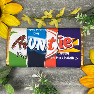 Happy Mother's Day Auntie Chocolate Bar