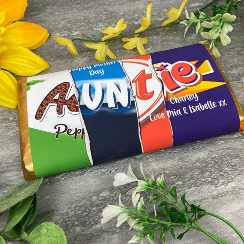 Happy Mother's Day Auntie Chocolate Bar-The Persnickety Co