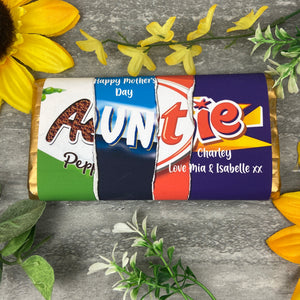 Happy Mother's Day Auntie Chocolate Bar
