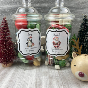 Personalised Christmas Sweet Jar