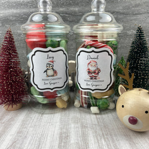 Personalised Christmas Sweet Jar