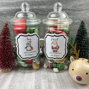 Personalised Christmas Sweet Jar