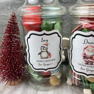 Personalised Christmas Sweet Jar