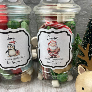 Personalised Christmas Sweet Jar