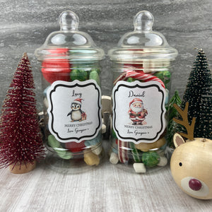 Personalised Christmas Sweet Jar