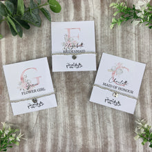Load image into Gallery viewer, Personalised Bridesmaid Initial Bracelets
