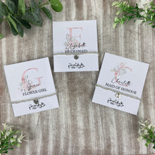 Load image into Gallery viewer, Personalised Bridesmaid Initial Bracelets
