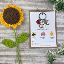 Load image into Gallery viewer, Thank You For... Teach, Love, Inspire Keyring
