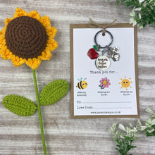 Load image into Gallery viewer, Thank You For... Teach, Love, Inspire Keyring
