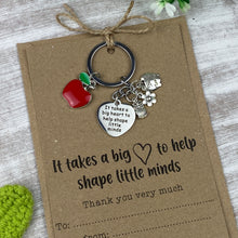 Load image into Gallery viewer, It Takes A Big Heart Keyring
