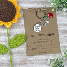Load image into Gallery viewer, Teach, Love, Inspire Keyring-The Persnickety Co
