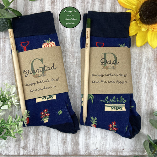 Gardening Design Socks With Plantable Pencil!-The Persnickety Co