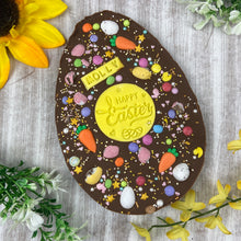 Load image into Gallery viewer, Personalised Belgian Chocolate Flat Easter Egg
