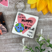 Load image into Gallery viewer, Personalised Double Sided Photo Keyring for Mum
