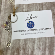 Load image into Gallery viewer, Zodiac Crystal Keyring
