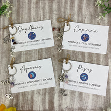 Load image into Gallery viewer, Zodiac Crystal Keyring
