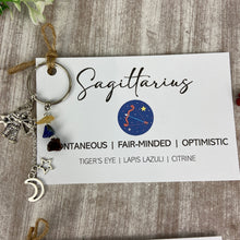 Load image into Gallery viewer, Zodiac Crystal Keyring
