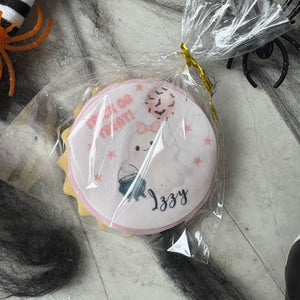 Personalised Halloween Ghost Biscuit