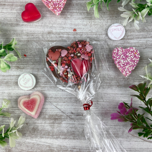 Mini Valentines Chocolate Lollipops-The Persnickety Co