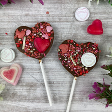 Load image into Gallery viewer, Mini Valentines Chocolate Lollipops
