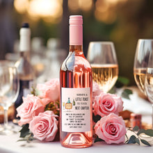 Load image into Gallery viewer, “Here’s a Little Toast…” Water-Resistant Wine Bottle Label-The Persnickety Co
