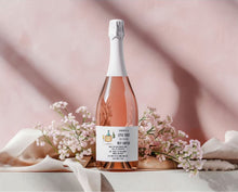 Load image into Gallery viewer, “Here’s a Little Toast…” Water-Resistant Wine Bottle Label
