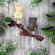 Load image into Gallery viewer, Chocolate Teddy Bear Lollipop
