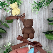 Load image into Gallery viewer, Chocolate Teddy Bear Lollipop-The Persnickety Co
