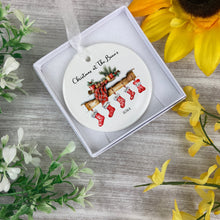 Load image into Gallery viewer, Christmas At The Personalised Family Christmas Ornament
