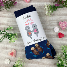 Load image into Gallery viewer, Otter Socks With Personalised Label
