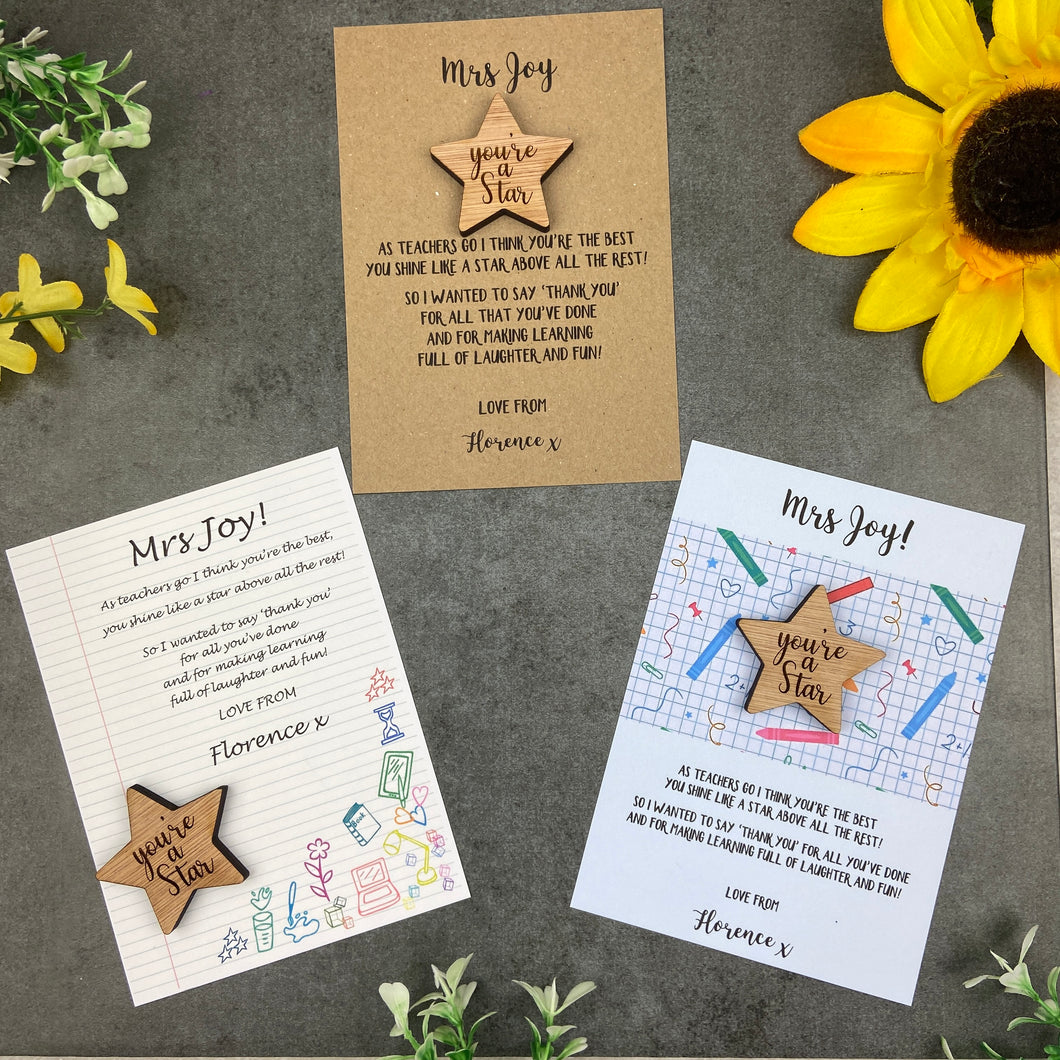 You're A Star Teacher Gift-The Persnickety Co