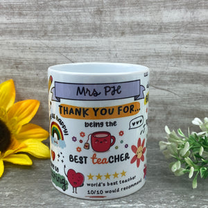 Thank You For.... Teacher Mug