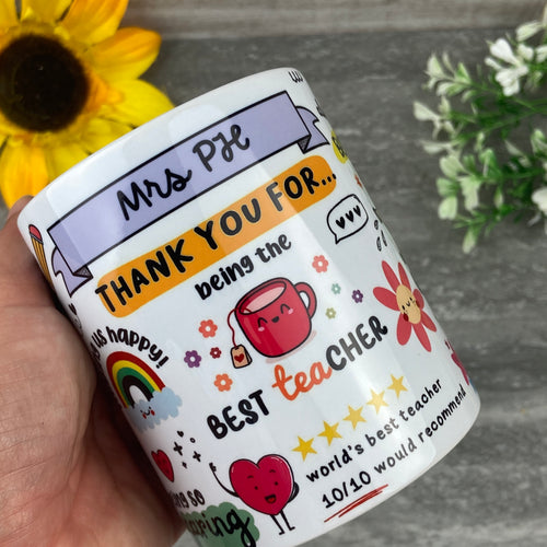 Thank You For.... Teacher Mug-The Persnickety Co
