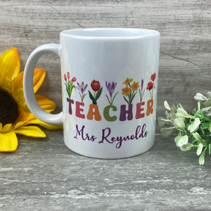 Floral Teacher Mug