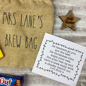 £5.00 Stocking Filler! Teacher Brew In A Bag!